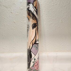 VTG GenCorp Wallpaper Pre-pasted Vinyl Border Horses Lattice Fence Floral Sealed